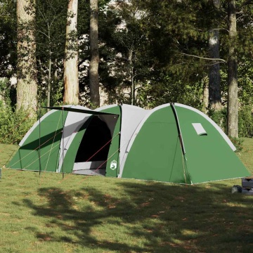 Cort de camping cupolă pentru 8 persoane, verde, impermeabil - Img 1