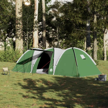 Cort de camping cupolă pentru 8 persoane, verde, impermeabil - Img 3