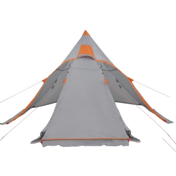 Cort de camping tipi pentru 5 persoană, gri, impermeabil - Img 5