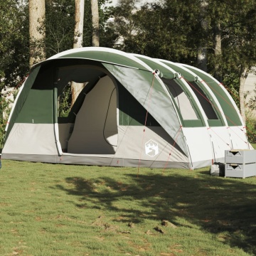 Cort de camping tunel pentru 5 persoane, verde, impermeabil - Img 1