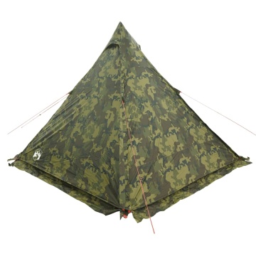 Cort de familie Tipi pentru 6 persoane, camuflaj, impermeabil - Img 6