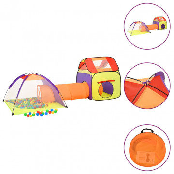 Cort de joacă pentru copii, multicolor, 338x123x111 cm - Img 1