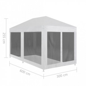 Cort de petrecere cu 6 pereți din plasă, 6 x 3 m - Img 5