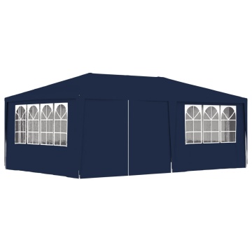 Cort de petrecere profesional cu pereți albastru 4x6 m 90 g/m² - Img 1