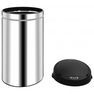 Coș de gunoi automat cu senzor, 50 L, oțel inoxidabil - Img 4
