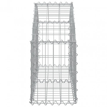 Coș gabion arcuit, 100x30x40/60 cm, fier galvanizat - Img 4