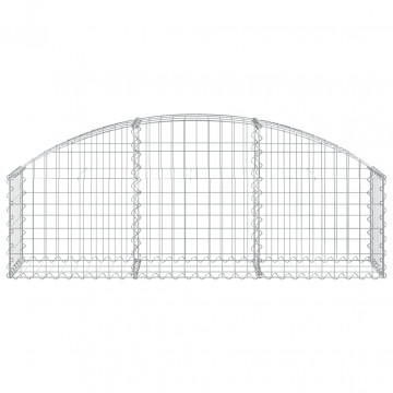 Coș gabion arcuit, 150x30x40/60 cm, fier galvanizat - Img 3