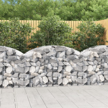 Coș gabion arcuit, 150x50x80/100 cm, fier galvanizat - Img 1