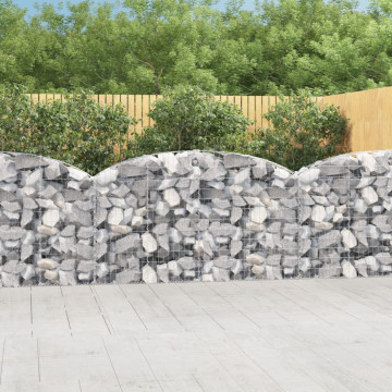 Coș gabion arcuit 200x30x100/120 cm fier galvanizat - Img 1