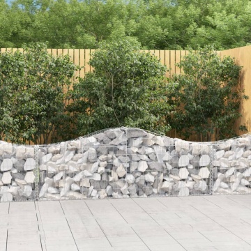Coș gabion arcuit 200x30x60/80 cm fier galvanizat - Img 1