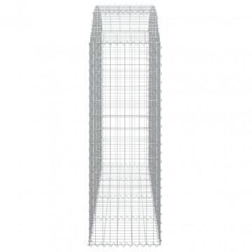 Coș gabion arcuit, 200x50x140/160 cm, fier galvanizat - Img 4