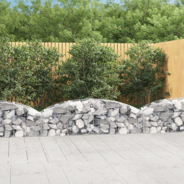 Coș gabion arcuit, 200x50x40/60 cm, fier galvanizat - Img 1