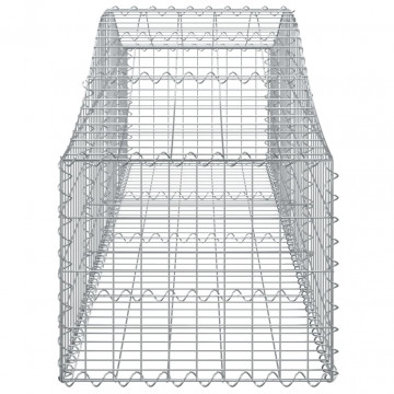 Coș gabion arcuit, 200x50x40/60 cm, fier galvanizat - Img 4
