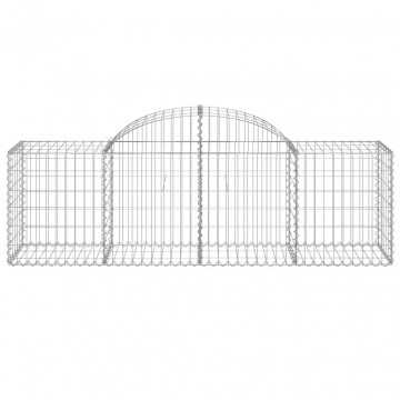 Coș gabion arcuit 200x50x60/80 cm fier galvanizat - Img 3
