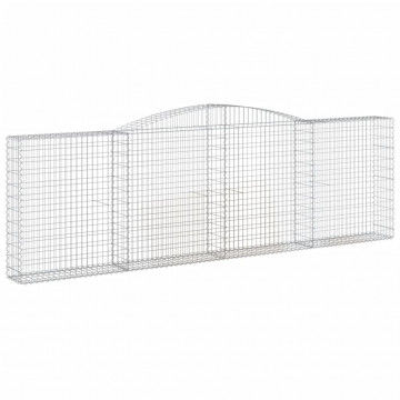 Coș gabion arcuit 400x30x120/140 cm fier galvanizat - Img 2