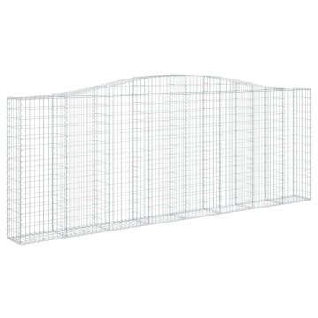 Coș gabion arcuit, 400x30x140/160 cm, fier galvanizat - Img 2