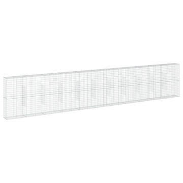 Coș gabion cu capac, 1100x50x200 cm, fier galvanizat - Img 2