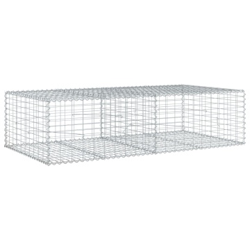 Coș gabion cu capac, 200x100x50 cm, fier galvanizat - Img 7