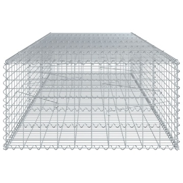 Coș gabion cu capac, 300x100x50 cm, fier galvanizat - Img 4