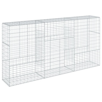 Coș gabion cu capac, 300x50x150 cm, fier galvanizat - Img 7