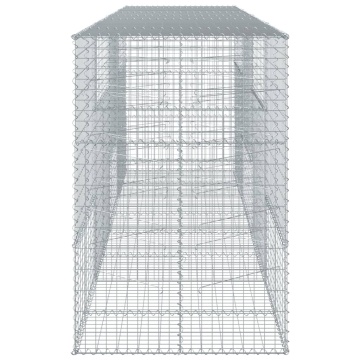 Coș gabion cu capac, 400x100x150 cm, fier galvanizat - Img 4