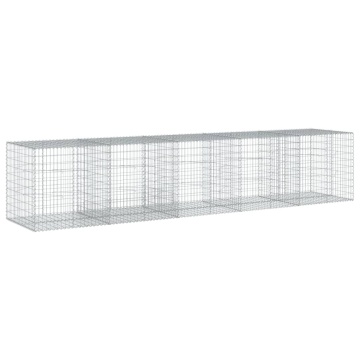 Coș gabion cu capac, 500x100x100 cm, fier galvanizat - Img 7