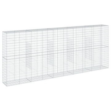 Coș gabion cu capac, 500x50x200 cm, fier galvanizat - Img 2