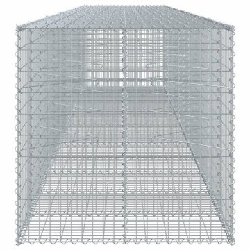 Coș gabion cu capac, 650x100x100 cm, fier galvanizat - Img 4