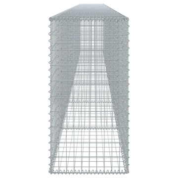 Coș gabion cu capac, 700x50x100 cm, fier galvanizat - Img 4