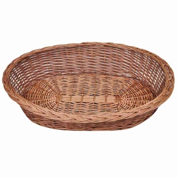 Coș pentru câini/Pat pentru animale de casă, 90 cm, răchită - Img 2