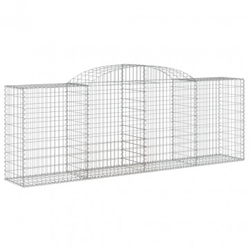 Coșuri gabion arcuite 10 buc, 300x50x100/120cm, fier galvanizat - Img 3