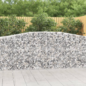 Coșuri gabion arcuite 10 buc, 400x50x100/120 cm fier galvanizat - Img 1