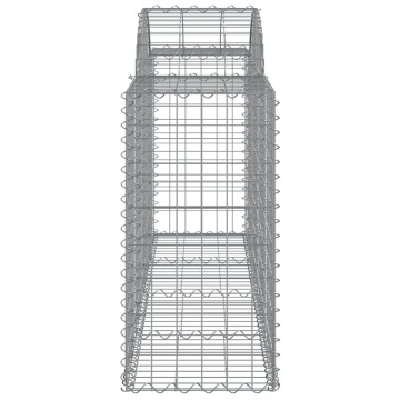 Coșuri gabion arcuite 11 buc, 200x50x80/100 cm, fier galvanizat - Img 6