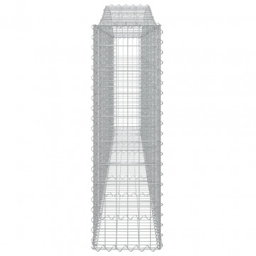 Coșuri gabion arcuite 2 buc, 400x30x100/120 cm fier galvanizat - Img 6