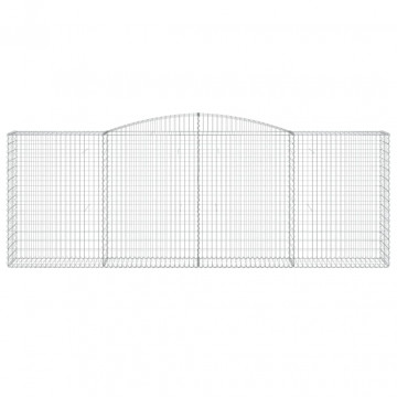 Coșuri gabion arcuite 2 buc, 400x50x140/160 cm, fier galvanizat - Img 4