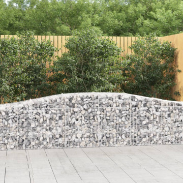 Coșuri gabion arcuite 2 buc, 400x50x60/80 cm, fier galvanizat - Img 1