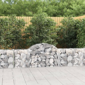 Coșuri gabion arcuite 3 buc, 200x30x60/80 cm, fier galvanizat - Img 1