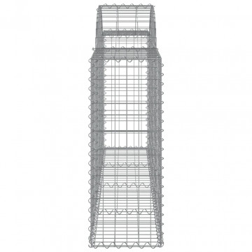 Coșuri gabion arcuite 3 buc, 200x30x80/100cm, fier galvanizat - Img 6