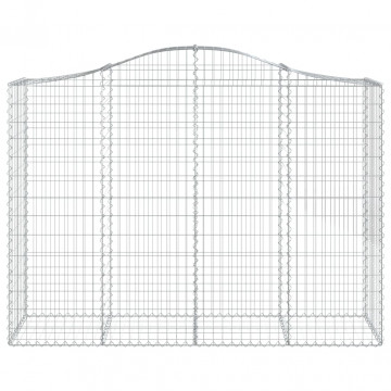 Coșuri gabion arcuite 3 buc, 200x50x140/160cm, fier galvanizat - Img 4