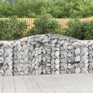 Coșuri gabion arcuite 3 buc, 400x50x100/120 cm fier galvanizat - Img 1