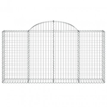Coșuri gabion arcuite 4 buc, 200x30x100/120 cm fier galvanizat - Img 4