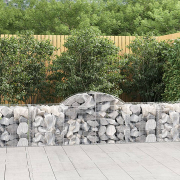 Coșuri gabion arcuite 4 buc, 200x50x60/80 cm, fier galvanizat - Img 1