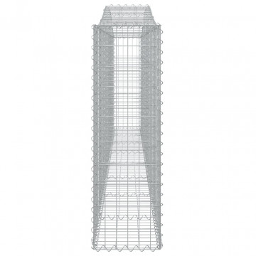 Coșuri gabion arcuite 4 buc, 400x30x100/120 cm fier galvanizat - Img 6