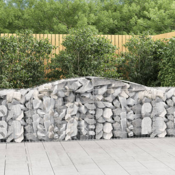 Coșuri gabion arcuite 4 buc, 400x50x80/100 cm, fier galvanizat - Img 1