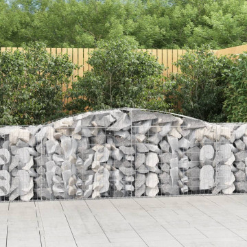 Coșuri gabion arcuite 5 buc, 400x50x80/100 cm, fier galvanizat - Img 1