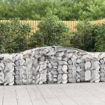 Coșuri gabion arcuite 7 buc, 400x50x80/100 cm, fier galvanizat - Img 1