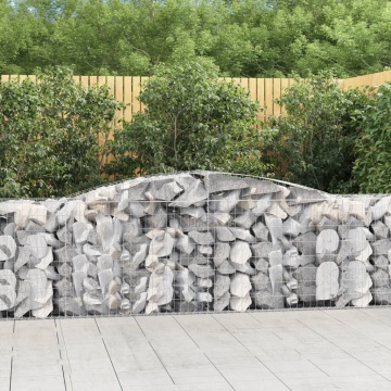 Coșuri gabion arcuite 9 buc, 400x50x80/100 cm, fier galvanizat - Img 1