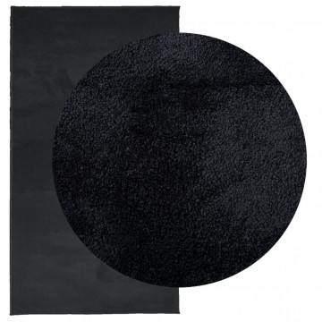 Covor „OVIEDO”, fire scurte, negru, 60x110 cm - Img 3