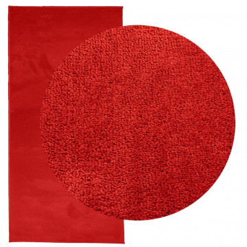 Covor „OVIEDO”, fire scurte, roșu, 100x200 cm - Img 3
