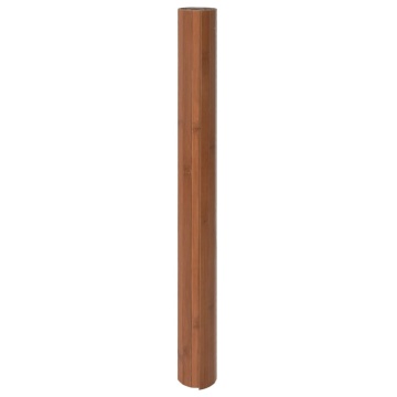 Covor dreptunghiular, maro, 100x300 cm, bambus - Img 3